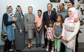 A Los Angeles, Ban Ki-moon rencontre des réfugiés réinstallés et encourage les Etats-Unis à en accueillir davantage